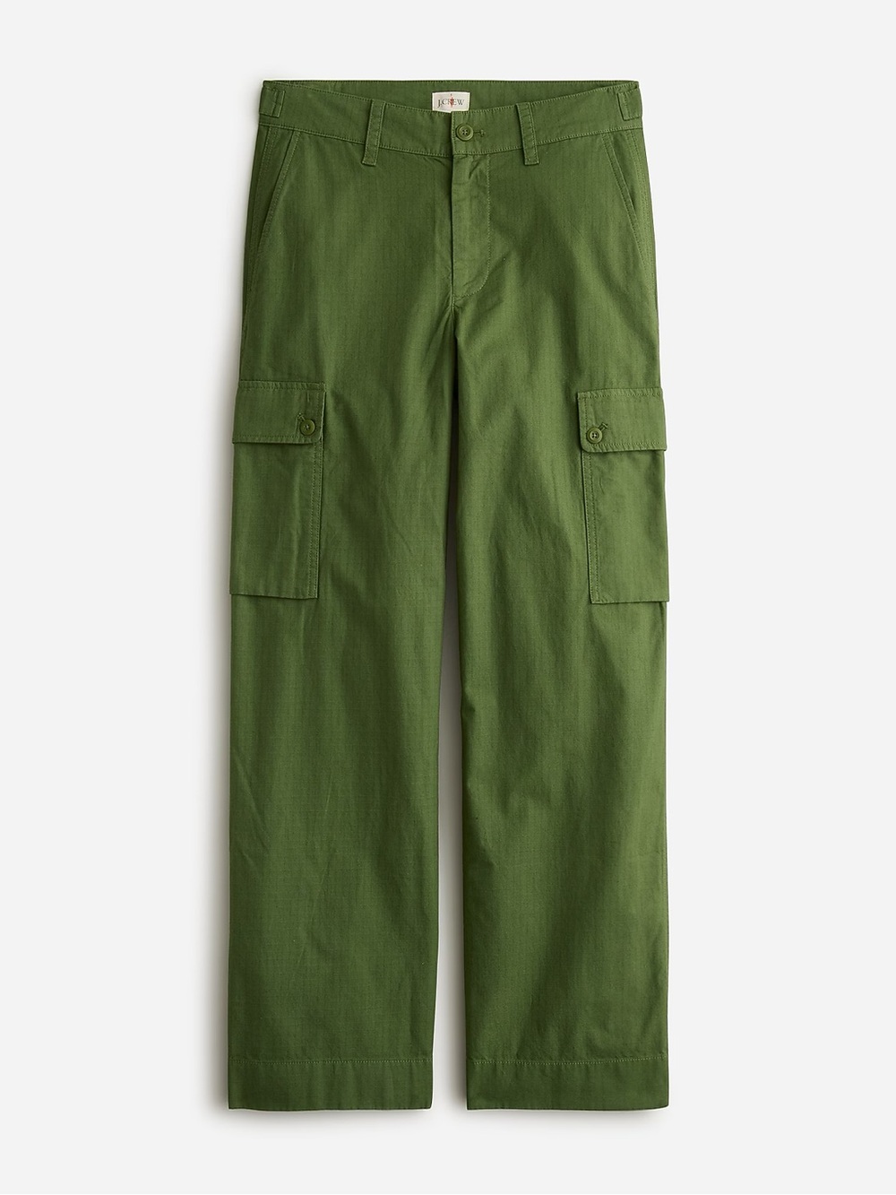 J Crew 2024 Cargo Straight Pants in Ripstop Green